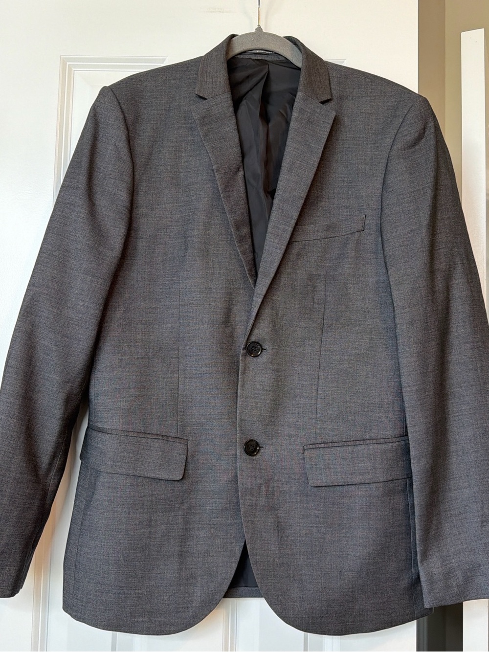 H&M Men’s Gray Slim Fit Wool Blend Blazer 36R